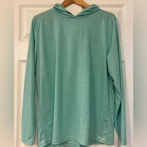 Fair Harbor Hoodie Mens L Seafoam UPF 50 Sun Protection Long Sleeve Tencel NWOT